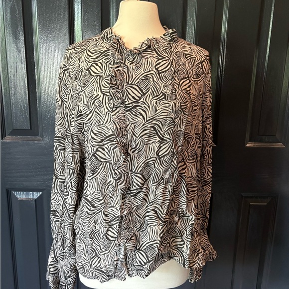Zebra Print Women's Top - Picture 1 of 4